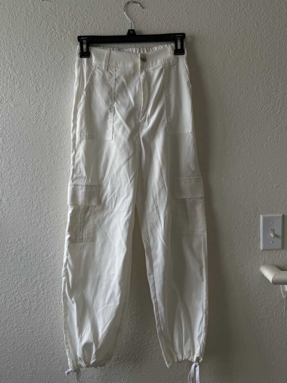 YesStyle White Women's Cargo Joggers